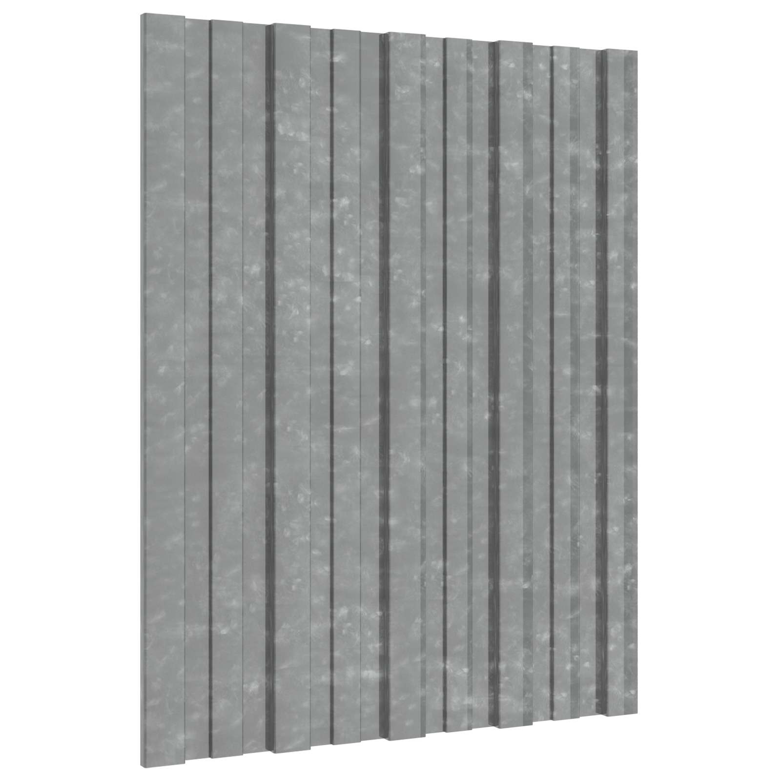 Pannello per tetto 36 pcs Argento 60 x 45 cm Acciaio zincato 42047108