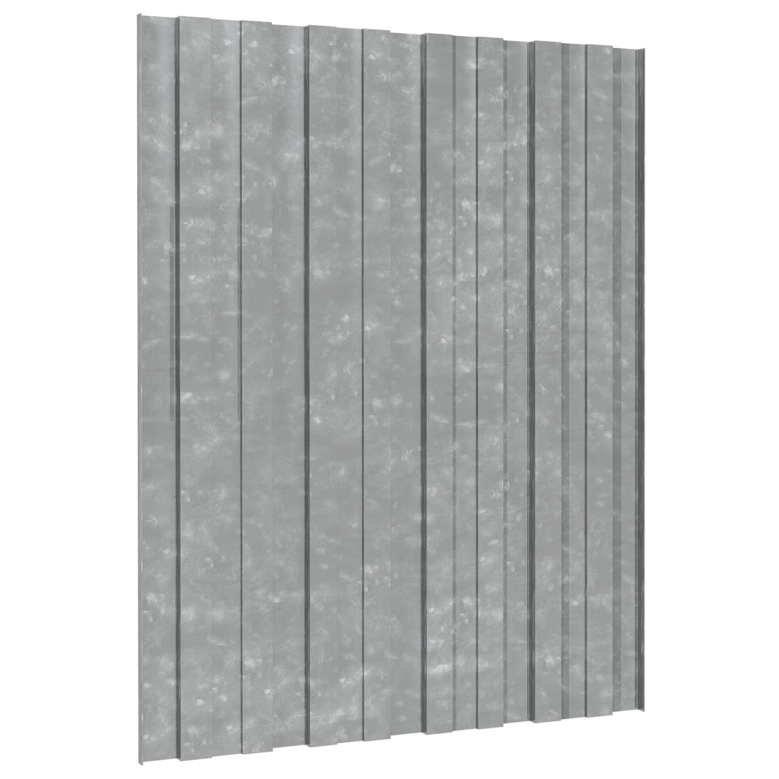 Pannello per tetto 36 pcs Argento 60 x 45 cm Acciaio zincato 42047108