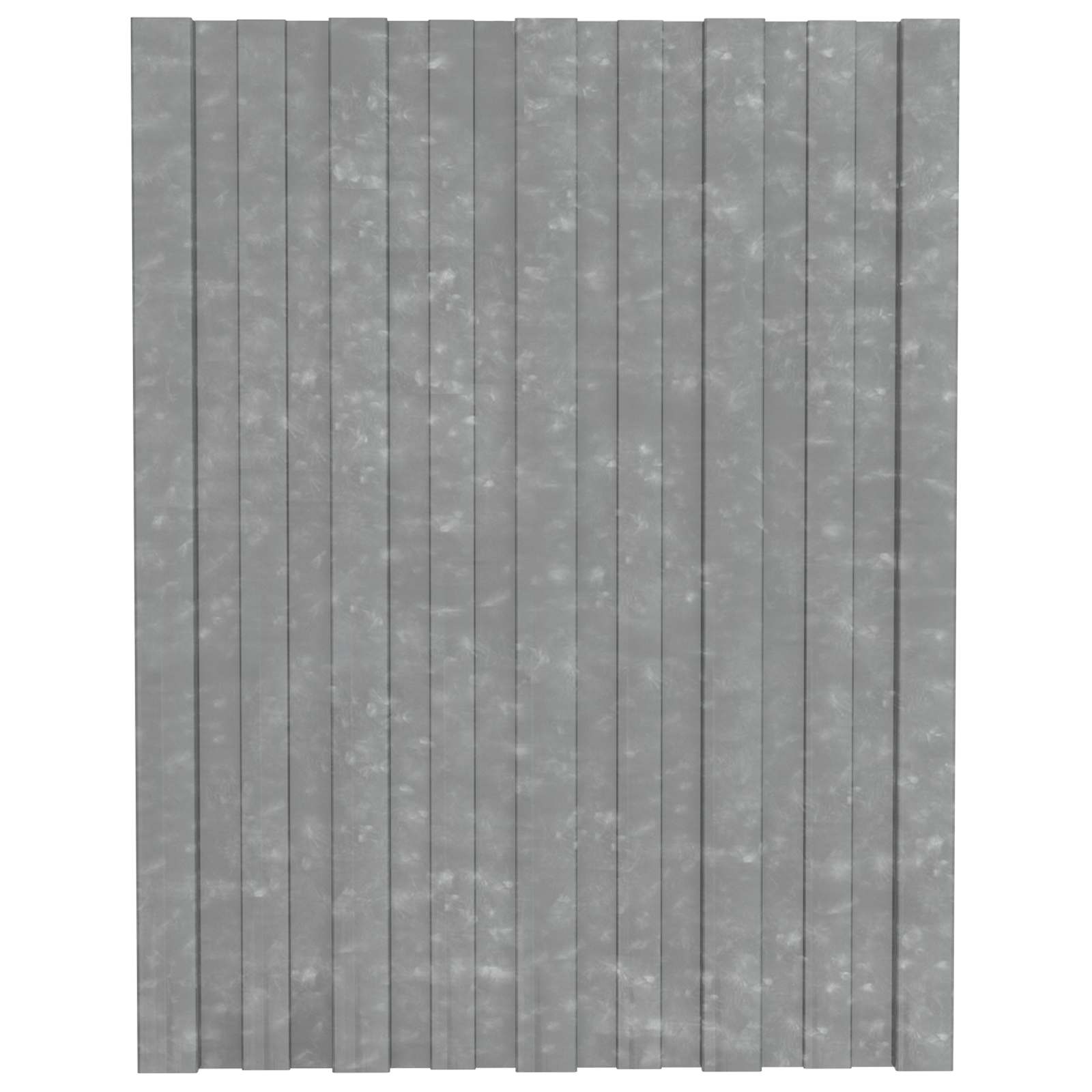 Pannello per tetto 36 pcs Argento 60 x 45 cm Acciaio zincato 42047108