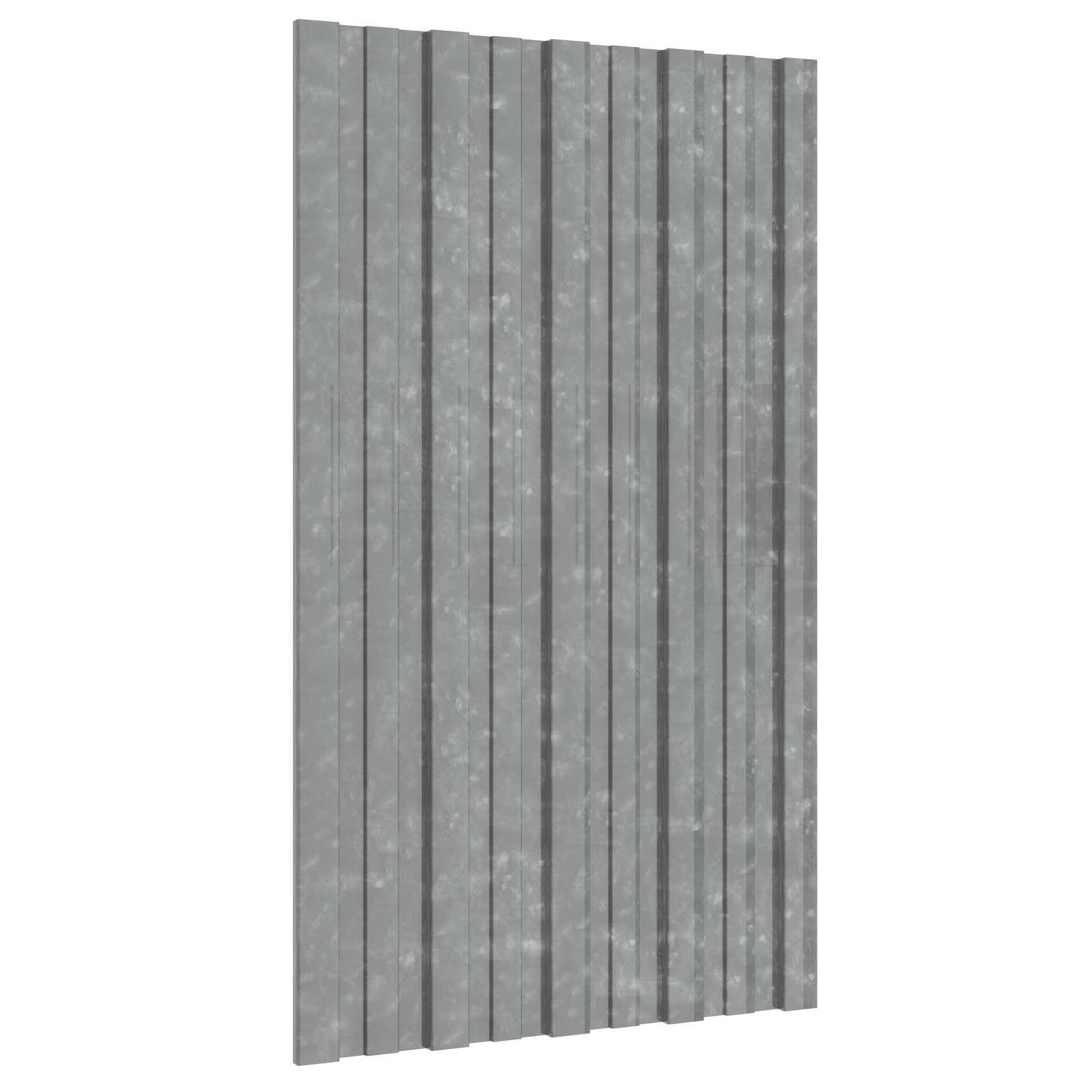 Pannello per tetto 12 pcs Argento 80 x 45 cm Acciaio zincato 42047119