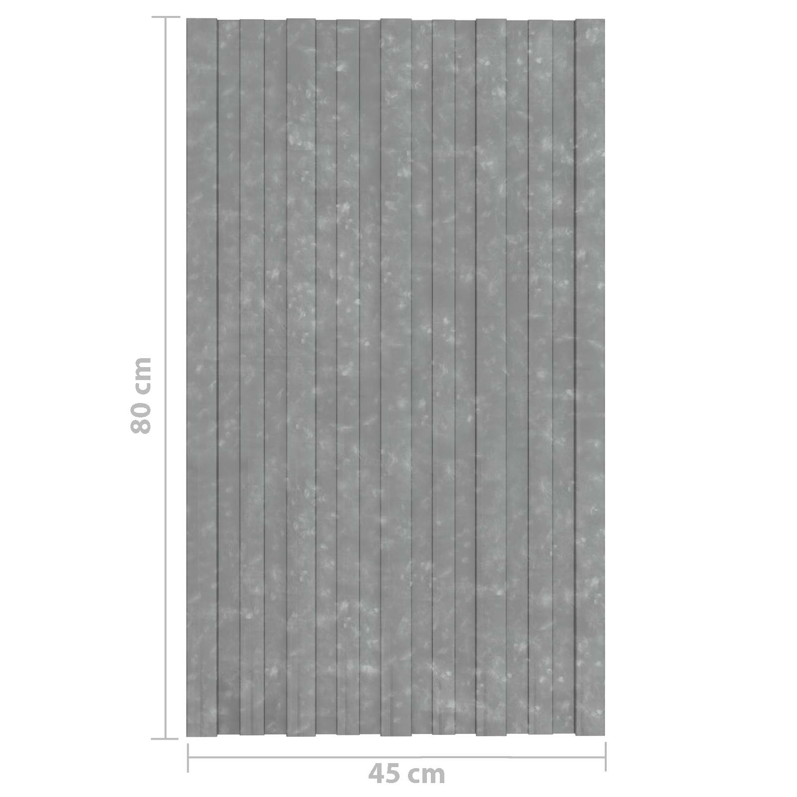 Pannello per tetto 12 pcs Argento 80 x 45 cm Acciaio zincato 42047119