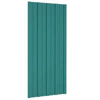 Pannelli da Tetto 36 pz in Acciaio Zincato Verde 100x45 cm 317212