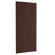 Pannello per tetto 12 pcs Marrone 100 x 45 cm Acciaio zincato 42047127