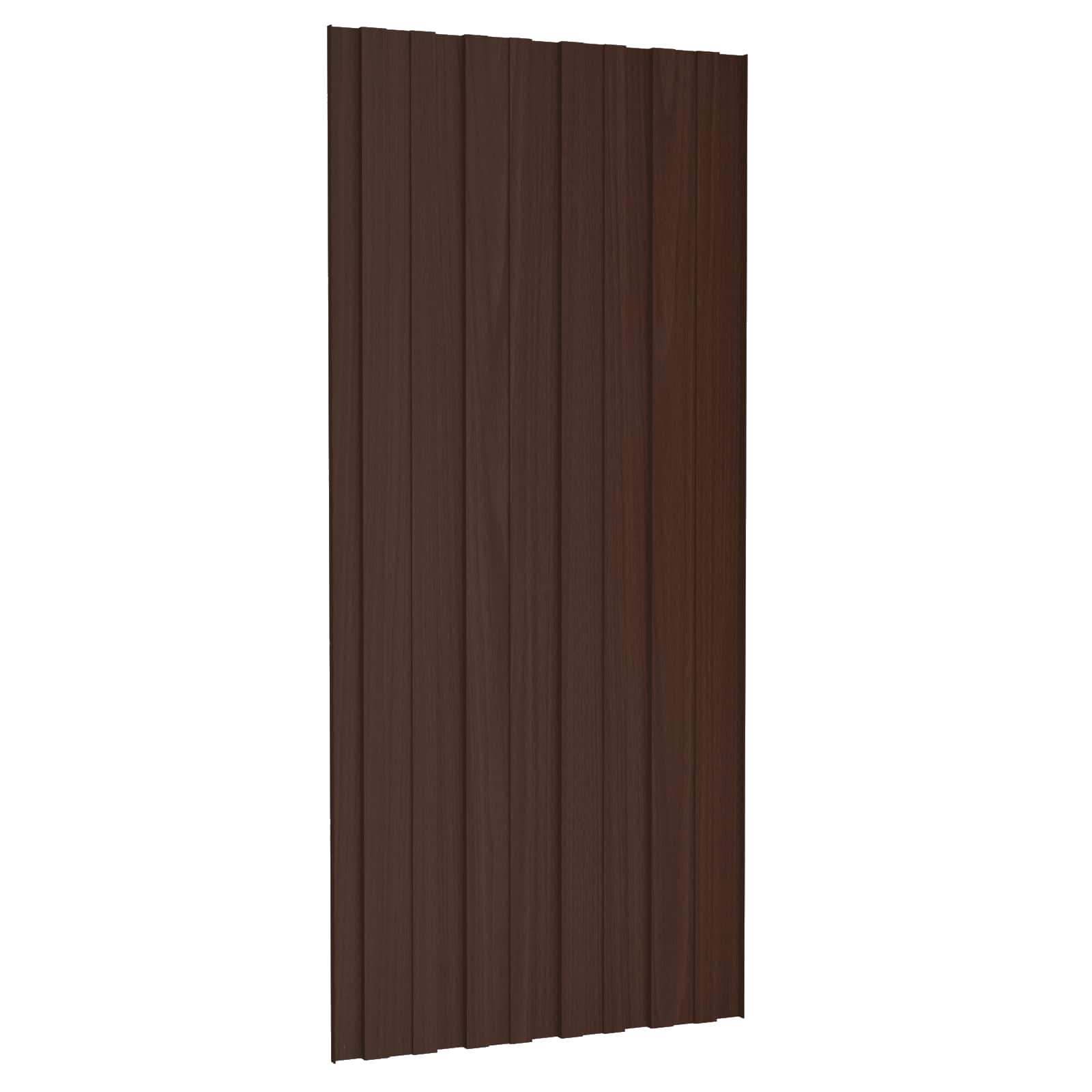 Pannello per tetto 12 pcs Marrone 100 x 45 cm Acciaio zincato 42047127