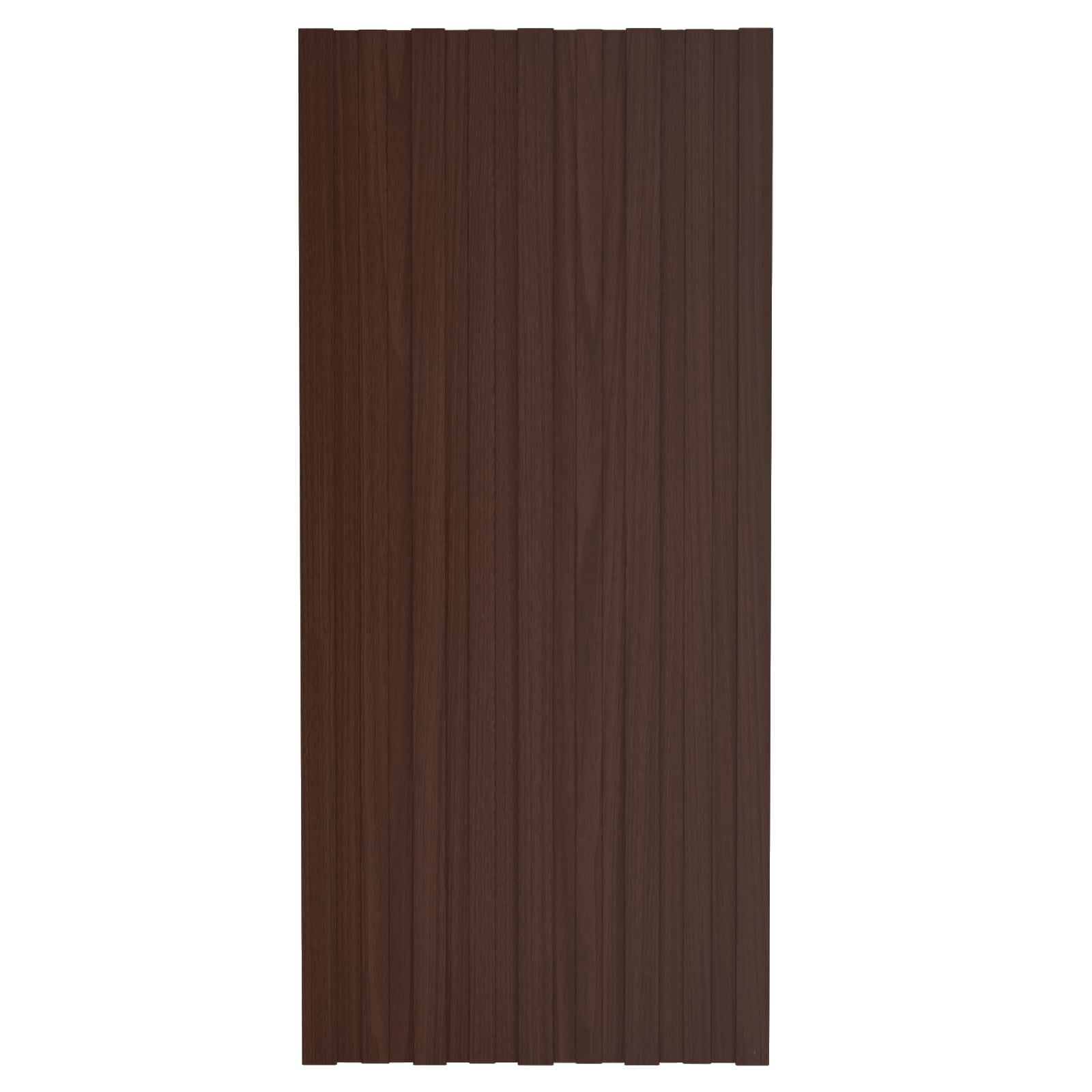Pannello per tetto 12 pcs Marrone 100 x 45 cm Acciaio zincato 42047127