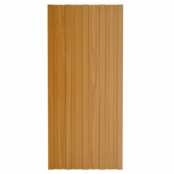 Pannelli da Tetto 36 pz in Acciaio Zincato Naturale 100x45 cm 317220