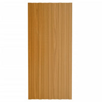 Pannelli da Tetto 36 pz Acciaio Zincato Legno Chiaro 100x45 cm