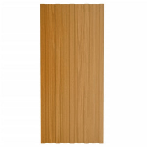 Pannelli da Tetto 36 pz Acciaio Zincato Legno Chiaro 100x45 cm