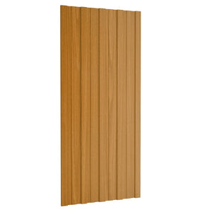 Pannelli da Tetto 36 pz Acciaio Zincato Legno Chiaro 100x45 cm