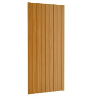 Pannelli da Tetto 36 pz in Acciaio Zincato Naturale 100x45 cm 317220