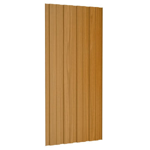 Pannelli da Tetto 36 pz in Acciaio Zincato Naturale 100x45 cm 317220