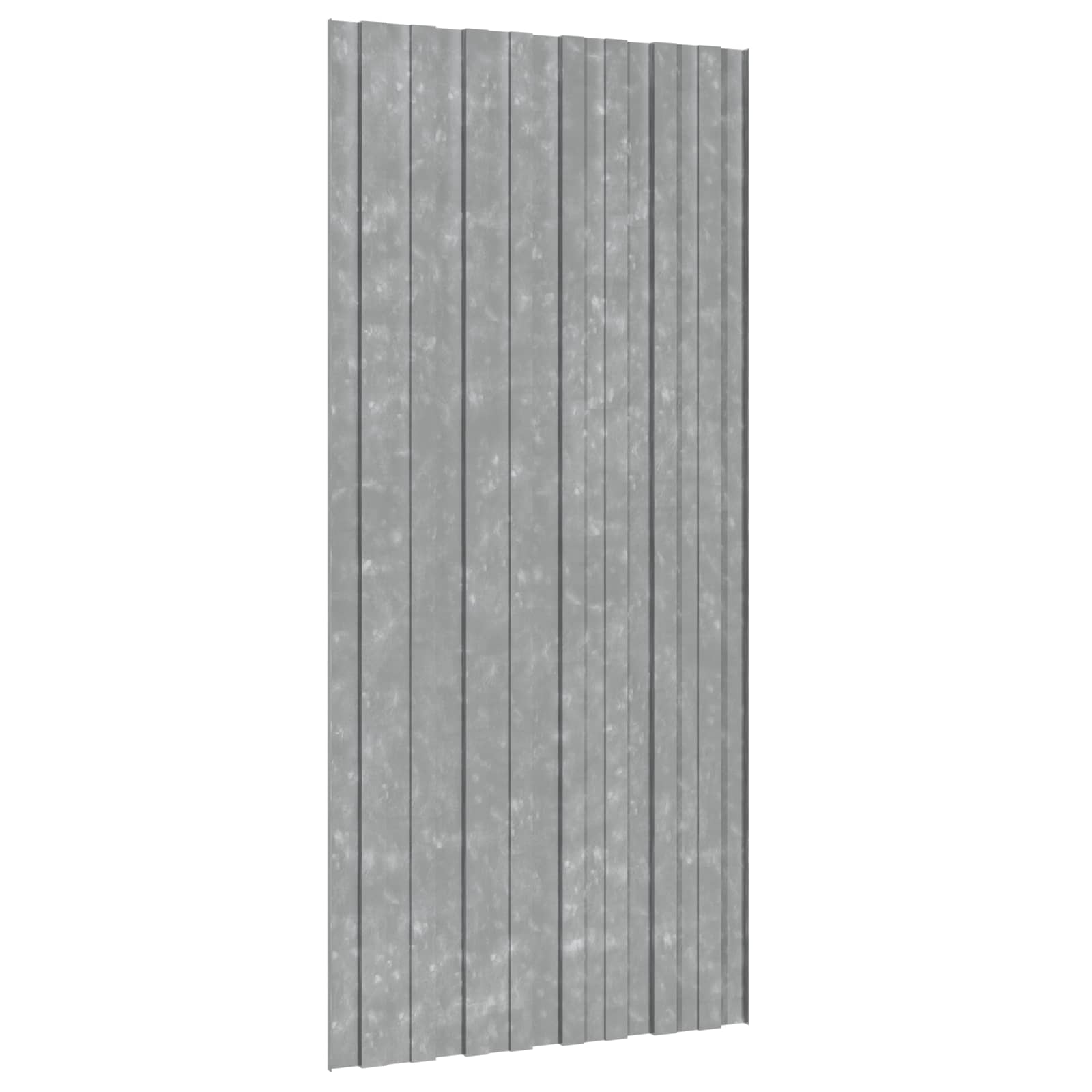 Pannello per tetto 12 pcs Argento 100 x 45 cm Acciaio zincato 42047131