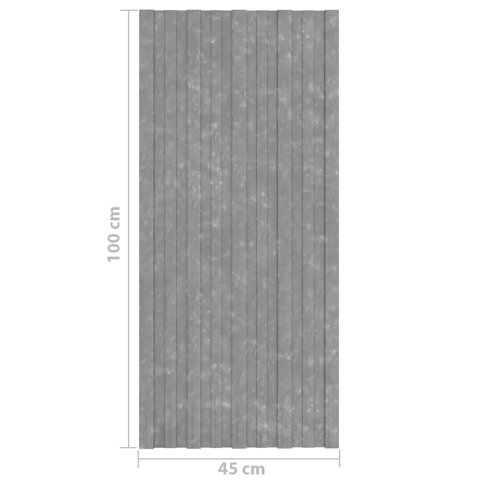 Pannello per tetto 12 pcs Argento 100 x 45 cm Acciaio zincato 42047131