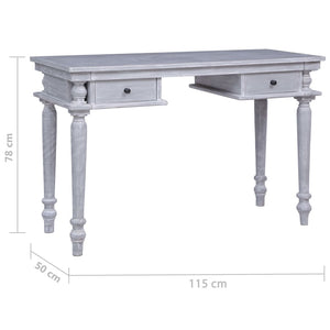 Scrivania 115x50x78 cm in Legno Massello di Mogano 337084