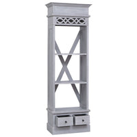 Credenza Alta 60x30x175 cm in Legno Massello di Mogano 337086