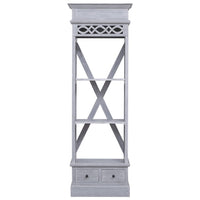 Credenza Alta 60x30x175 cm in Legno Massello di Mogano 337086