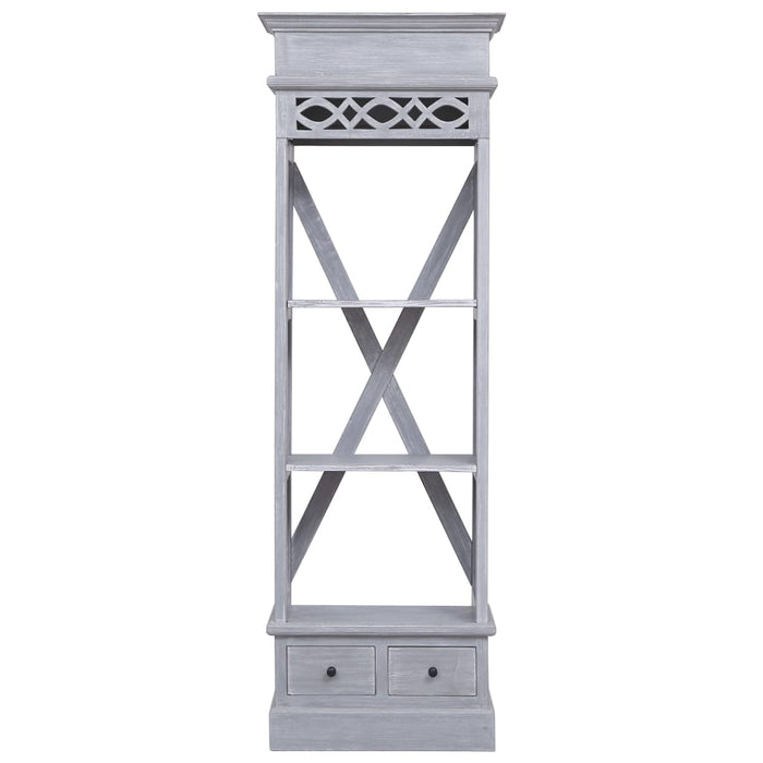 Credenza Alta 60x30x175 cm in Legno Massello di Mogano 337086