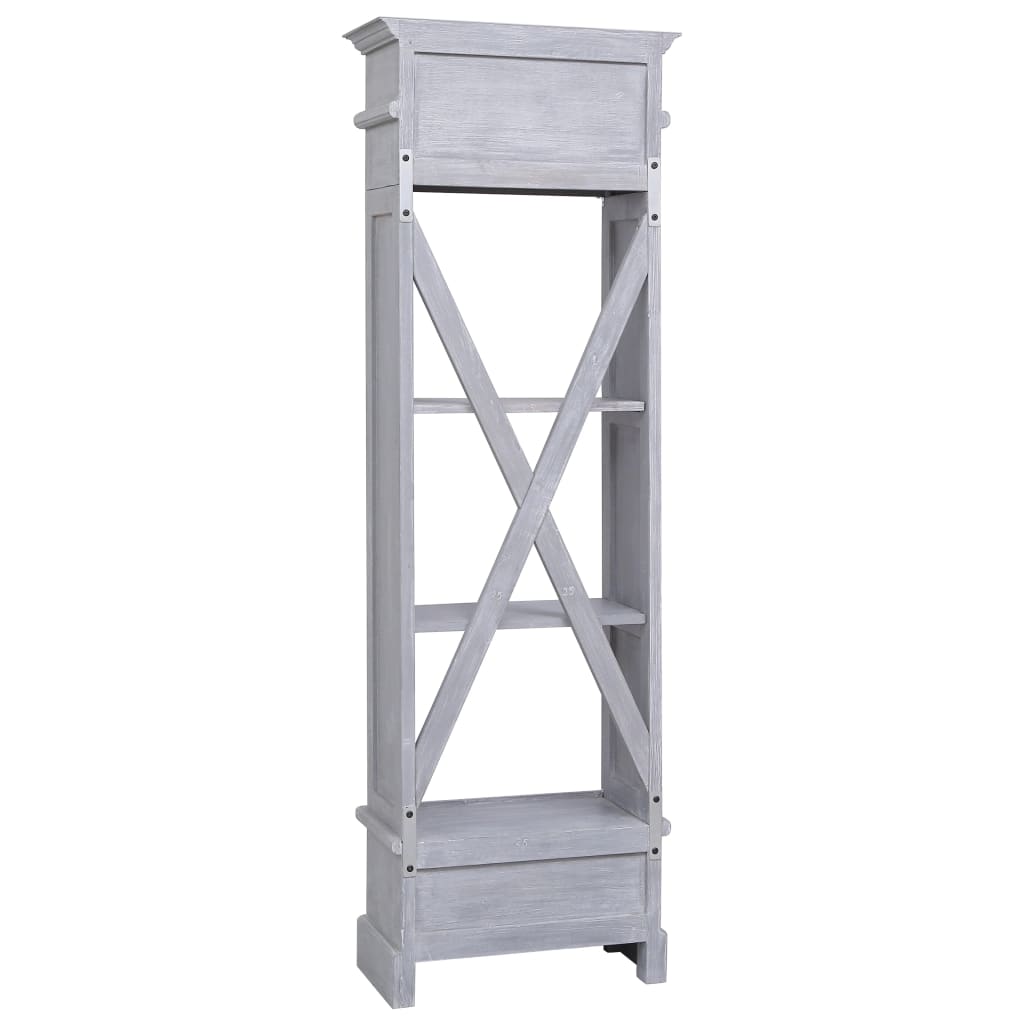 Credenza Alta 60x30x175 cm in Legno Massello di Mogano 337086