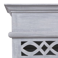 Credenza Alta 60x30x175 cm in Legno Massello di Mogano 337086