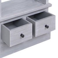 Credenza Alta 60x30x175 cm in Legno Massello di Mogano 337086