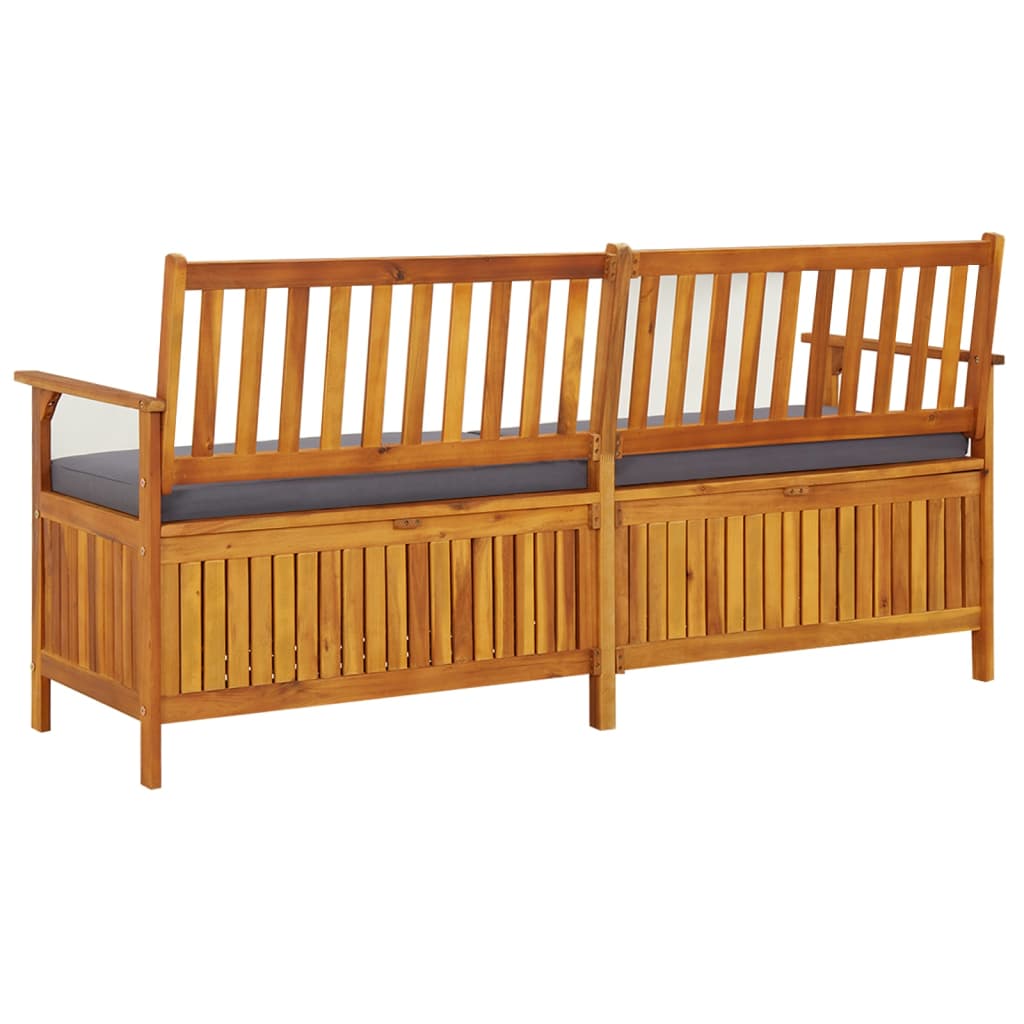 Cassapanca con Cuscino 170 cm in Legno Massello di Acacia cod mxl 50626