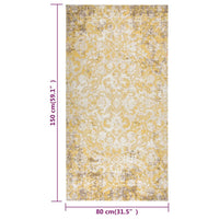 Tappeto da Esterni a Tessitura Piatta 80x150 cm Giallo  cod mxl 66025