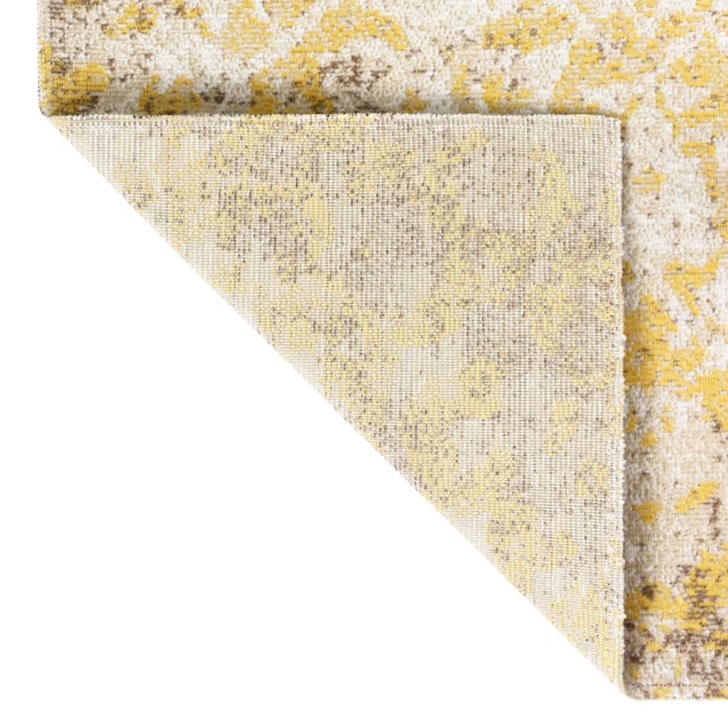 Tappeto da Esterni a Tessitura Piatta 100x200 cm Giallo 317045