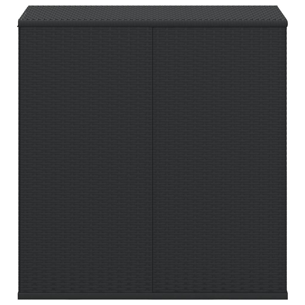 Contenitore Cuscini da Giardino Rattan PE 100x49x103,5 cm Nero 317223