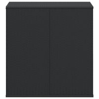 Contenitore Cuscini da Giardino Rattan PE 100x49x103,5 cm Nero 317223
