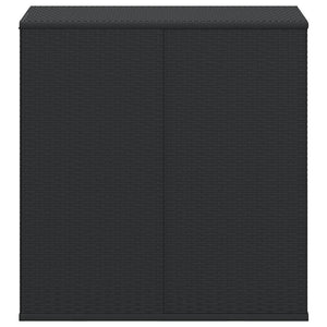 Contenitore Cuscini da Giardino Rattan PE 100x49x103,5 cm Nero 317223