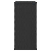 Contenitore Cuscini da Giardino Rattan PE 100x49x103,5 cm Nero 317223