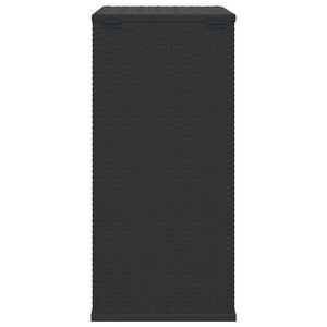 Contenitore Cuscini da Giardino Rattan PE 100x49x103,5 cm Nero 317223
