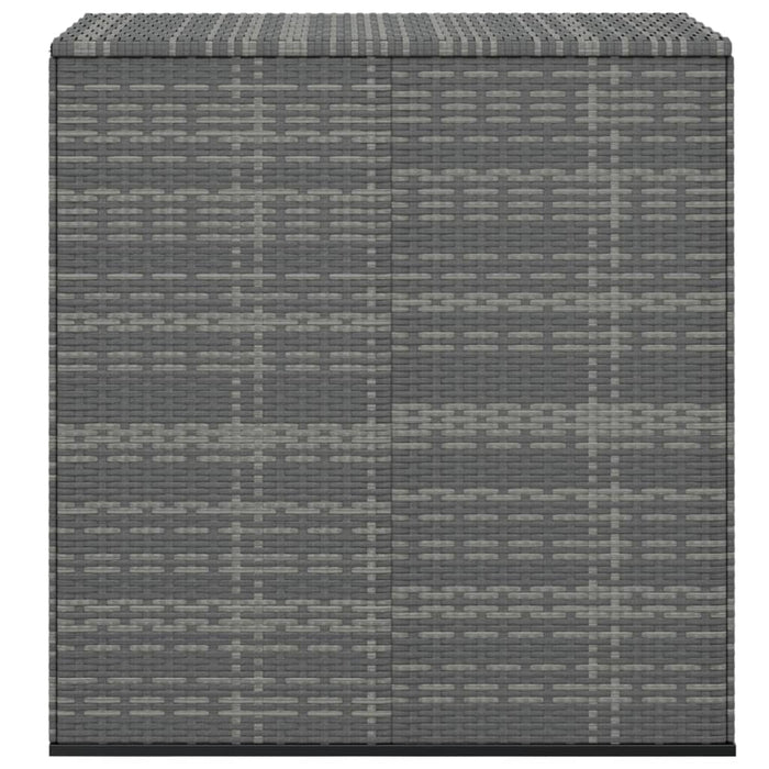 Contenitore da Giardino in Rattan PE 100x49x103,5 cm Grigio cod mxl 78457