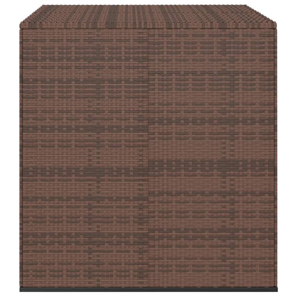 Contenitore da Giardino in Rattan PE 100x97,5x104 cm Marrone cod mxl 57263