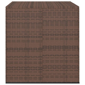 Contenitore da Giardino in Rattan PE 100x97,5x104 cm Marrone cod mxl 57263