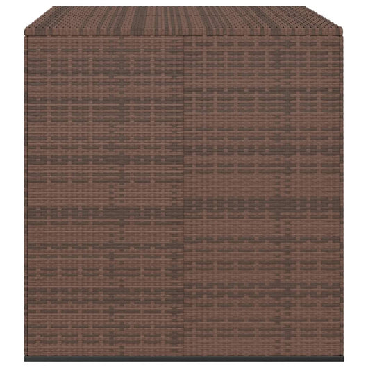 Contenitore da Giardino in Rattan PE 100x97,5x104 cm Marrone cod mxl 57263