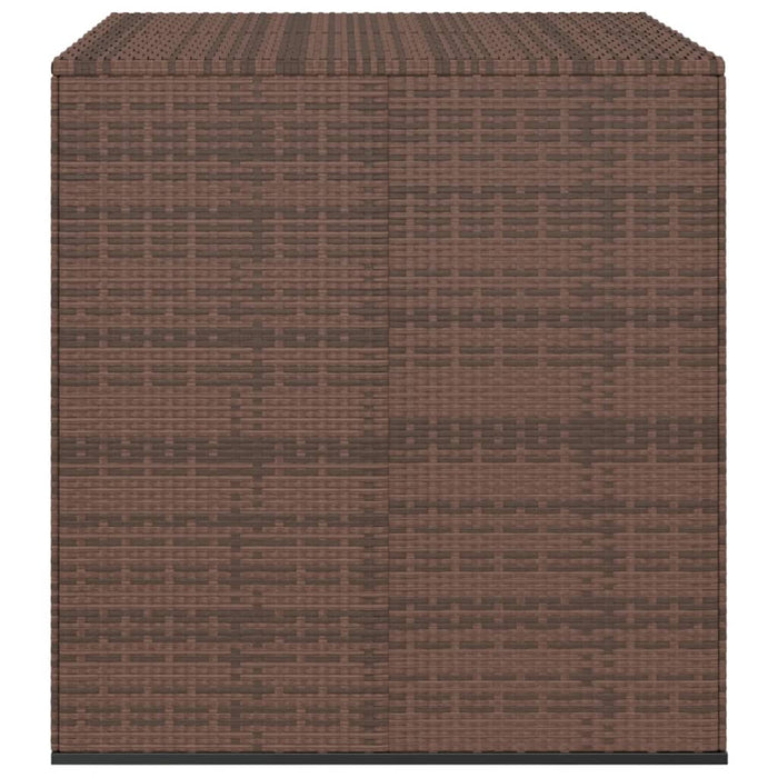 Contenitore da Giardino in Rattan PE 100x97,5x104 cm Marrone cod mxl 57263