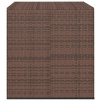 Scatola per cuscino da giardino intrecciata in resina 100 x 97,5 x 104 cm marrone 02_0013160