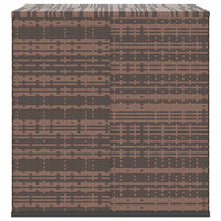 Contenitore da Giardino in Rattan PE 100x97,5x104 cm Marrone 317227