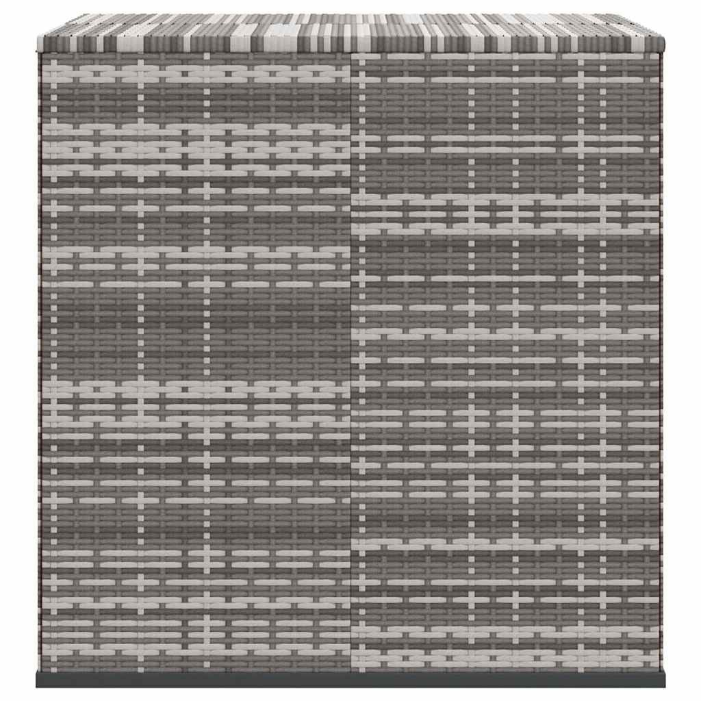 Contenitore da Giardino in Rattan PE 100x97,5x104 cm Grigio 317228