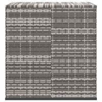 Contenitore da Giardino in Rattan PE 100x97,5x104 cm Grigio 317228