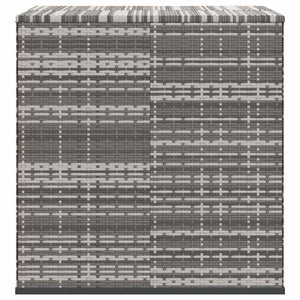 Contenitore da Giardino in Rattan PE 100x97,5x104 cm Grigio 317228