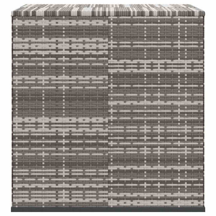 Contenitore da Giardino in Rattan PE 100x97,5x104 cm Grigio 317228