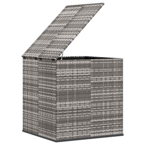 Contenitore da Giardino in Rattan PE 100x97,5x104 cm Grigio 317228