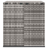 Contenitore da Giardino in Rattan PE 100x97,5x104 cm Grigio 317228