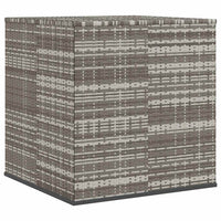 Contenitore da Giardino in Rattan PE 100x97,5x104 cm Grigio 317228