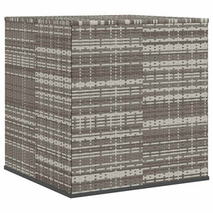 Contenitore da Giardino in Rattan PE 100x97,5x104 cm Grigio 317228