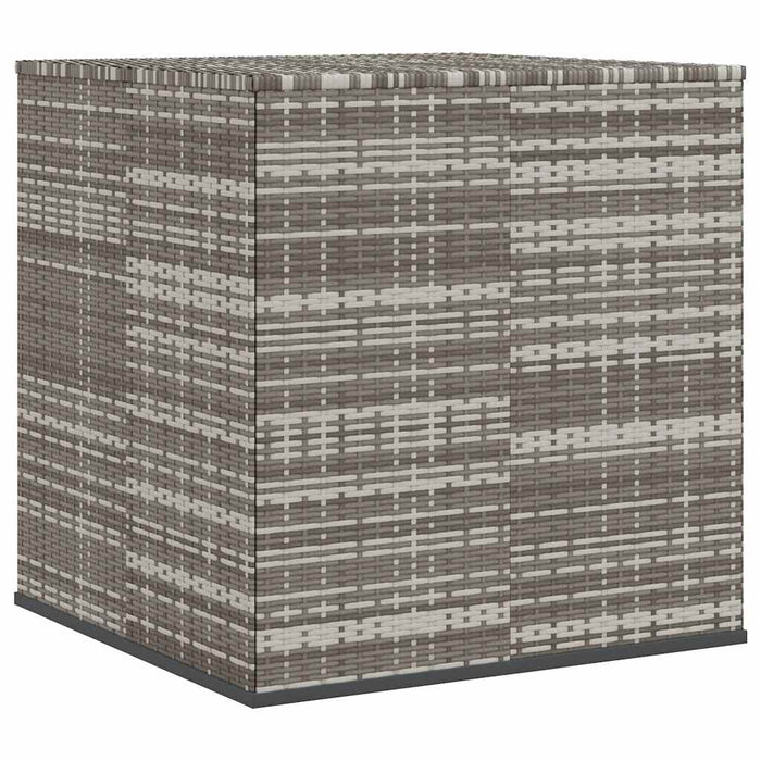 Contenitore da Giardino in Rattan PE 100x97,5x104 cm Grigio 317228
