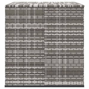 Contenitore da Giardino in Rattan PE 145x100x103 cm Grigio 317231