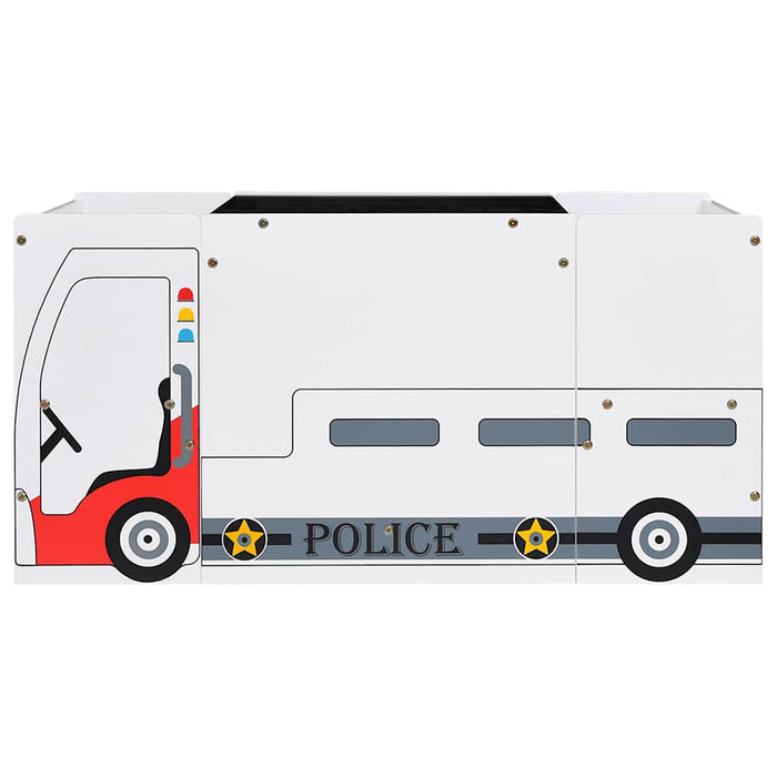 Set Tavolo e Sedia per Bambini 3 pz Design Auto Polizia in MDF 10405